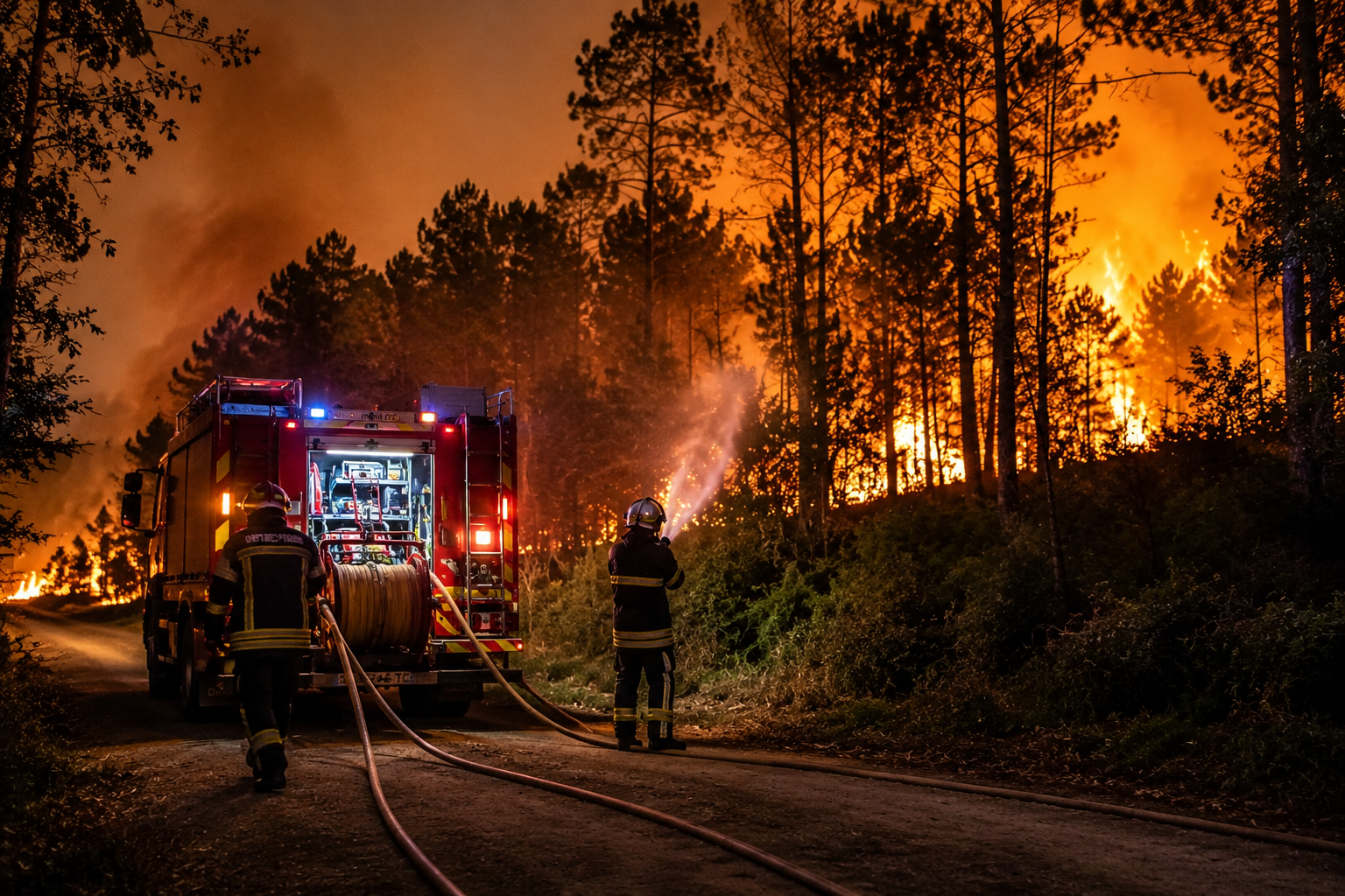 Gironde : les incendies continuent de menacer le département, les secours fortement mobilisés